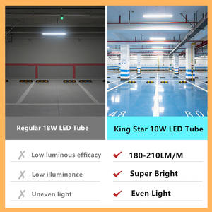 Tube LED T8 de 4 pieds à économie d'énergie <span class=keywords><strong>180</strong></span> lm/W à 210 lm/W, haute luminosité, longue durée de vie, pour intérieur, bureau, entrepôt, supermarché - Product Image 2