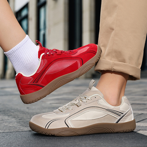 Nuove <span class=keywords><strong>Sneakers</strong></span> Trendy <span class=keywords><strong>Beige</strong></span> da <span class=keywords><strong>Uomo</strong></span> 2025, Scarpe di Grandi Dimensioni con Punta Arrotondata, Scarpe Casual da Passeggio per Coppie, Scarpe Primaverili in Rete - Product Image 4