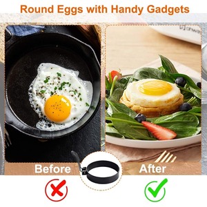 Moule à crêpes rond antiadhésif professionnel en acier inoxydable anti-brûlure pour la cuisson des sandwichs et des petit-déjeuners - Product Image 5