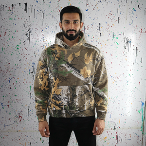 SAMI Hooded Half Zip Winter <b>Jacket</b> 100% Cotton Digital Printing Velour Fabric - Product Image 1