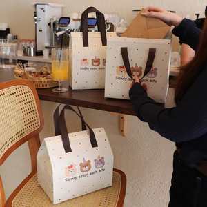 Disposable Heat Preservation Composite Material Take-out Packaging for Dessert Cake Insulated Cooler Bags - Product Image 4