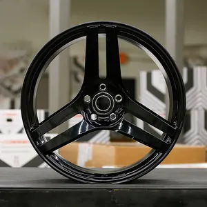 Jiangzao New Design 3 Spoke Concave Precision Glossy Black Gunmetal Gray Rims 17 18 19 20 Forged Aluminum Alloy Wheels