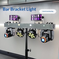 Support de bar mobile, projecteur LED à tête mobile, bande lumineuse disco, combinaison papillon, éclairage de scène coloré DMX RGBW