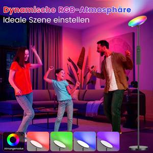 Lámpara de Pie LED para Sala de Estar, Regulable, 36 W, Súper Brillante, con Cambio de Color, Moderna, con Control Remoto - Product Image 2