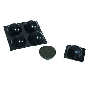 แผ่นยางกันกระแทกแบบครึ่งวงกลมสีดำขนาด 16*8 มม. พร้อมกาวในตัว - Product Image 2