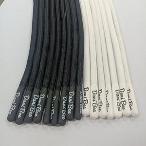 Custom Logo Hoodie Drawstring 5mm Cotton Polyester Drawcord Round Draw String Cords with Metal Tip for Clothes Jacket Pants Rope - Product Image 3