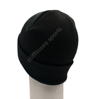 Bonnet tricoté unisexe personnalisable couleur unie 2026, chaud et doux, pour voyage et extérieur, avec logo en cuir, en tissu courant