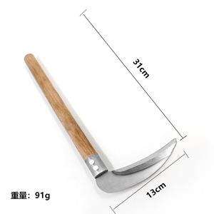 Agricultural Serrated Sickle Stainless Steel Plastic Handle For Harvesting Crops And Leeks Industrial Grade Bright Uncoated - Product Image 3