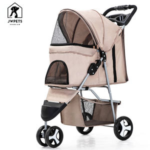 Kereta dorong hewan peliharaan, pembawa kereta anjing dapat dilepas lapisan ganda ringan empat roda penyerap guncangan - Product Image 2