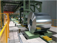 Machine de cerclage horizontale entièrement automatique pour bobines d'acier, avec fonction de perforation transversale et d'arrimage en flèche, pour l'emballage de bobines métalliques et de bandes d'acier