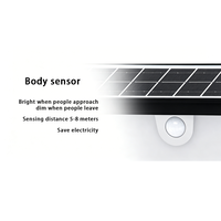 Lampu Dinding Luar Ruangan Tenaga Surya Lampu Sensor Gerak PIR Tahan Air 3 Mode Tanpa Kabel Lampu Taman Halaman Villa Balkon Dinding Eksterior