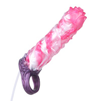 YC-2513 Lotus Breath Flower Spirit Fantasy Manchon d'extension pénienne pour hommes avec fonction de jet d'eau Jouet de plaisir pour adultes