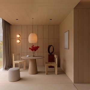 Panneau mural décoratif <span class=keywords><strong>de</strong></span> style japonais en bois massif, étanche, pour usage domestique, design graphique, panneau mural acoustique - Product Image 1