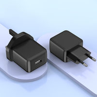 Pengisi daya ponsel Mini Travel USB, Adapter perjalanan 5W 10W Universal 2025 untuk ponsel EU UK Plug portabel Adapter daya OEM