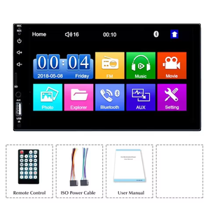 7023D doble DIN coche estéreo radio <span class=keywords><strong>video</strong></span> pantalla táctil completa 2DIN 7 pulgadas coche <span class=keywords><strong>MP5</strong></span> reproductor de DVD Som automotivo - Product Image 2