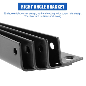 Accessoires de meubles de marque SSR, acier inoxydable, équerres d'angle robustes en forme de L, supports d'étagère, joints de support de table - Product Image 6