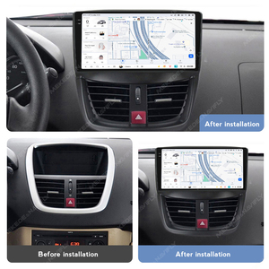 DUDU7 Lecteur DVD universel pour tableau de bord de voiture, moniteur, aide à la marche arrière, <span class=keywords><strong>autoradio</strong></span> pour <span class=keywords><strong>Peugeot</strong></span> <span class=keywords><strong>207</strong></span> 2006-2015, système d'<span class=keywords><strong>autoradio</strong></span> intelligent - Product Image 2