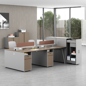 Nhà Máy Bán Hàng Trực Tiếp Bằng Gỗ Nội Thất Văn Phòng Phân Vùng Nhân Viên Văn Phòng Bàn Điều Hành Hiện Đại Ông Chủ Văn Phòng Bảng - Product Image 5