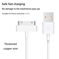 Cable de Datos Micro USB a 30 Pines para Teléfono 4 4s, para iPad, para Pod 2 3, Cable de Carga Rápida para Teléfono