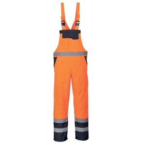 Portwest-S489ORRL สีทูโทนเรียงรายสีส้มเอี๊ยมและรั้ง-EAN 5036108180196 HI-VIS Workwear - Product Image 1