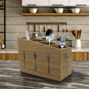 Boîte à couverts en bois multifonction personnalisable Organisateur de <span class=keywords><strong>cuisine</strong></span> vintage et rangement de bureau avec boîtes en bois personnalisées - Product Image 5