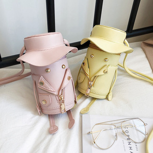 Mode d'été couleur unie robot de bande <span class=keywords><strong>dessin</strong></span>ée forme mignon femmes sac à main forme ronde sac à bandoulière - Product Image 1