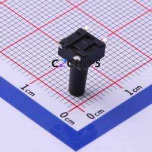 UK-B0228-G12-SP25 Tactile Switch SMD-4P,6x6mm Switch Single Pole Single Throw Round Button 2.5N Vertical Mount - Product Image 2