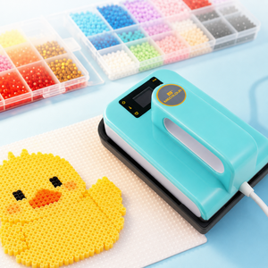 Mini <span class=keywords><strong>presse</strong></span> à chaud portable pour perles Perler, outil de repassage facile pour loisirs créatifs DIY, 5x7 pouces, fer à <span class=keywords><strong>sublimation</strong></span> - Product Image 1