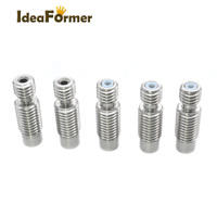 Ideapex 1 Set 12V/24V E3D V6 Remote j-head Hotend Extruder Kit 0.2/0.3/0.4/0.5mm kuningan kepala cetak Nozzle untuk Printer 3d