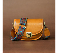 Sac à main en cuir véritable pour femme, design personnalisé, bandoulière réglable, sac à bandoulière, sac à main portable imperméable, couleur bonbon