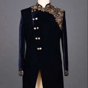 Beautiful & Decent-Embroidery on Elegant-Sherwani--<b>Pant</b> for INDIAN & PAKISTAN MEN Party & WEDDING Dress=2020.. - Product Image 1