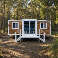 Maison extensible à double aile avec aménagement intérieur pratique, nouvelle construction préfabriquée pour dortoir, bureau, garage et milieu rural
