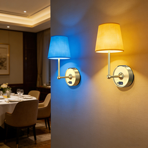 15-Color <b>RGB</b> Detachable Battery LED Wall Lamp, Rechargeable Touch Dimming <b>Control</b>, Modern Style Bedside Lamp - Product Image 1