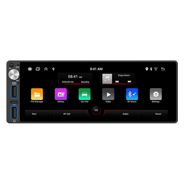 Apple CarPlay Android Auto 6.86 Inch Single Din Touchscreen GPS DSP Dashboard-Mounted Head Unit Radio Receiver No CD Player