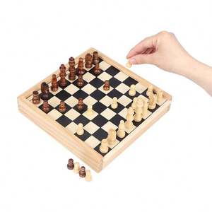 Indoor 5 in 1 Wooden Board <strong>Games</strong> Educational International <strong>Game</strong> Travel Personalized Classic <strong>Chess</strong> <strong>Sets</strong> - Product Image 4
