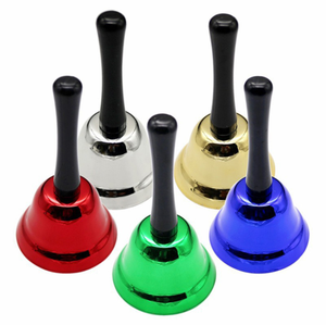 Campanilla <span class=keywords><strong>de</strong></span> mano personalizada para niños, Juguete musical <span class=keywords><strong>de</strong></span> estilo novedoso, colorida, para educación temprana - Product Image 3