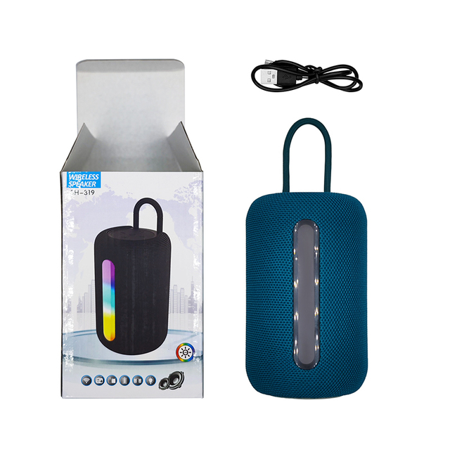 Factory Low Price Wholesale Portable RGB Light Speaker Mini TWS Wireless Loudspeaker Support TF Card Clear Sound for Phone Music