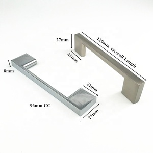 <span class=keywords><strong>Maniglie</strong></span> Integrate <span class=keywords><strong>per</strong></span> Mobili da <span class=keywords><strong>Cucina</strong></span> in Alluminio e Zinco Nichelato Spazzolato Stile Rustico di Lusso Kosin Hardware CINA HANDLE - Product Image 3