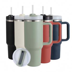 Vaso Térmico Personalizado Promocional de 40 oz, Taza de Café de Viaje de Acero Inoxidable, Vaso para Sublimación al por Mayor con Asa - Product Image 1