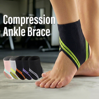 Attelle de cheville de compression réglable et respirante pour le basketball, la course, le football, le fitness et la protection contre les entorses