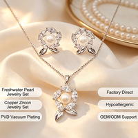 Parure de bijoux en perles d'eau douce 2027, collier pendentif feuille marquise et boucles d'oreilles clous pour femme, cadeau de mariage vintage délicat