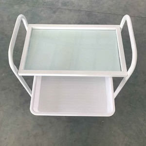 Carrito de Herramientas de Peluquería, Estante de Almacenamiento Multicapa, Rectangular Blanco, Fácil de Limpiar, Uso Comercial - Product Image 3