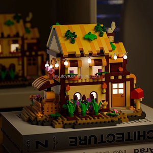 Ensemble de blocs de construction architecturaux en plastique pour maison miniature, jouets éducatifs pour adultes, kit de construction de cabane dans les arbres DIY - Product Image 2