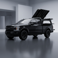 Fast Shipping No Drill Aluminium 4x4 Off-Road Truck Camper Shell Locking Function Waterproof Hard Type Window Tacoma F150 RAM