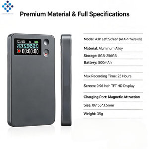 Registratore AI A3P con Schermo Display, Trascrizione, Adsorbimento Magnetico, 256 Lingue, Registratore Tascabile per Affari - Product Image 5