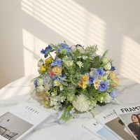 Fleurs artificielles pour la table à manger, arrangements de verdure, fleurs artificielles, décoration de mariage