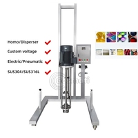 Machine de production de lessive liquide à commande pneumatique, homogénéisateur à levage, mélangeur à cisaillement élevé