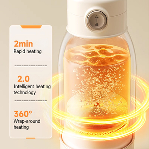 Materiale in acciaio inossidabile 24 + ore a temperatura costante portatile bottiglia di latte calda con manico senza fili - Product Image 4