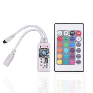 Dc12v thông minh <span class=keywords><strong>LED</strong></span> Strip ánh sáng kit <span class=keywords><strong>wifi</strong></span> connectable không thấm nước SMD 5050 RGB Trắng <span class=keywords><strong>PCB</strong></span> 5M/10m/15m/20m âm nhạc & điều khiển bằng giọng nói - Product Image 3