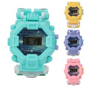 Đồng Hồ Điện Tử Mecha Cho Trẻ Em, Đồng Hồ Đeo Tay <span class=keywords><strong>Robot</strong></span> Biến Hình Hoạt Hình Quà Tặng Giáng Sinh - Product Image 5